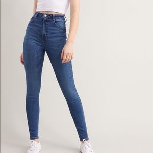 Garage high rise jeans empire blue